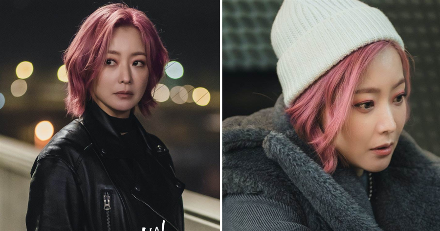 金喜善新劇《明天》開播，首次挑戰紅色短髮造型，致使韓國染髮劑脫銷