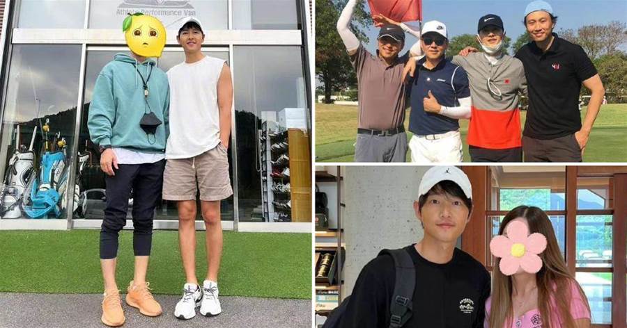 宋仲基高爾夫球場被偶遇，與網友合影頭身比超優越，36歲活力滿滿